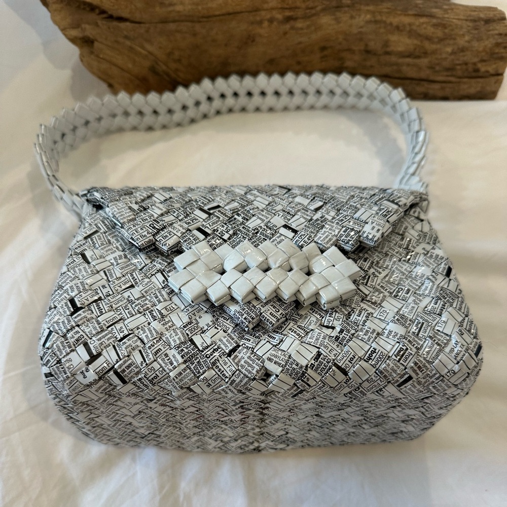 Recycled Eco Friendly, Fashionable Handcrafted Purse, This Bag is Wearable Art!
